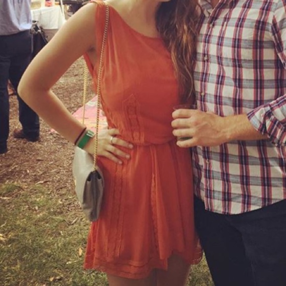Free people orange dress